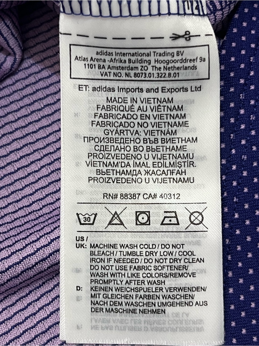 adidas Purple & Pink Sleeveless Golf Polo Collared Button Up Tank Top Women’s M - Picture 12 of 16